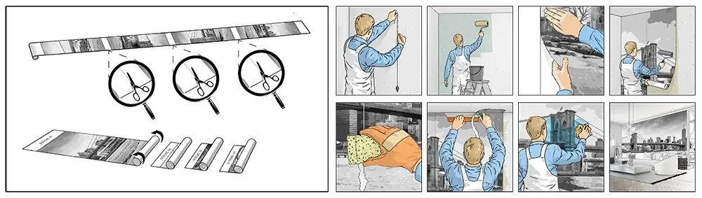 Fotobehang plakken - stap voor stap handleiding