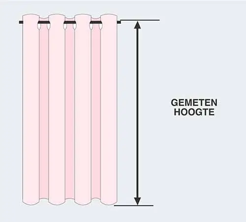 Ringgordijn met metalen ringen - moderne afwerking