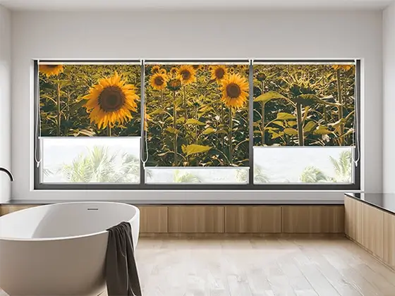 Hoogwaardig rolgordijn met print - Nikkel Art