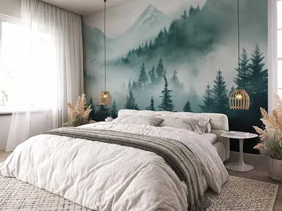 Zelfklevend fotobehang in een huurwoning - verwijderbaar zonder schade