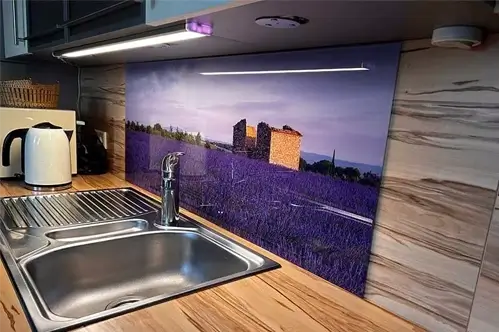 Spatscherm keuken van glas
