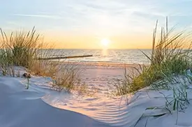Keuken achterwand met strand