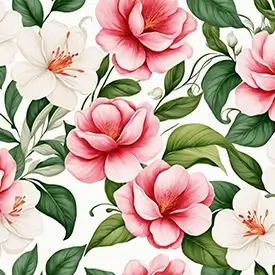 Gordijnen met bloemenpatroon