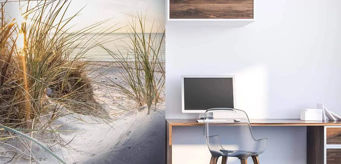 Zelfklevend fotobehang eindresultaat
