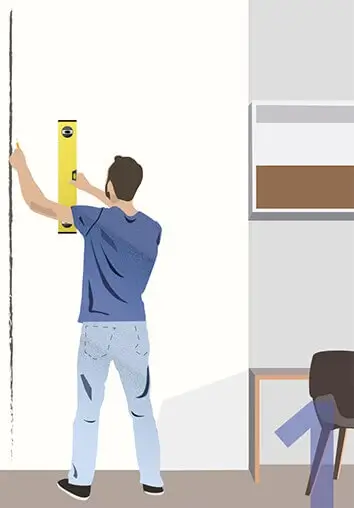 Zelfklevend fotobehang stap 1