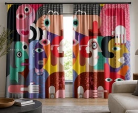 Gordijnen Abstracte kunst