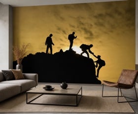 Fotobehang Alpinisme