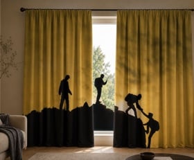 Gordijnen Alpinisme