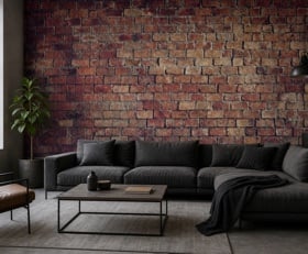 Fotobehang Bakstenen muur