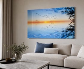 Plexiglas schilderij Blauw