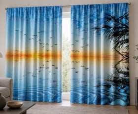 Gordijnen Blauw