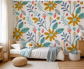Fotobehang Bloemenmotief patronen