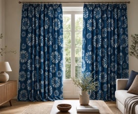 Gordijnen Bloemenprints patronen