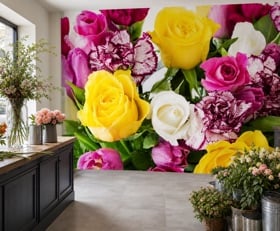 Fotobehang Bloemenwinkel