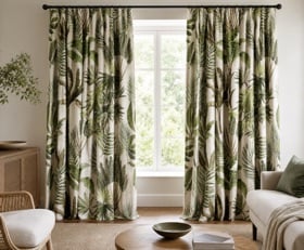 Gordijnen Botanische print patronen