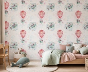 Fotobehang Dieren met ballon patronen