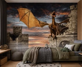 Fotobehang Draken
