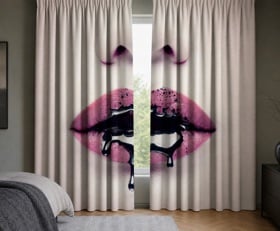 Gordijnen Fashion lippen