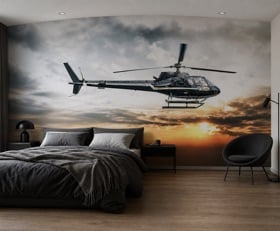 Fotobehang Helikopter