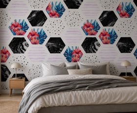 Fotobehang Hexagon patronen