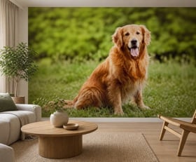 Fotobehang Hond