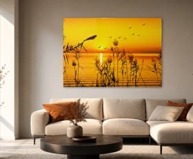 Plexiglas schilderij Honingkleur