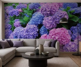 Fotobehang Hortensia