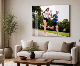 Plexiglas schilderij Joggen