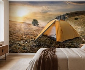 Fotobehang Kamperen