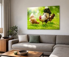 Plexiglas schilderij Kip