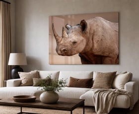 Plexiglas schilderij Neushoorn