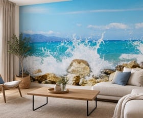 Fotobehang Oceaan golven