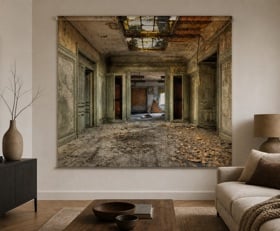 Rolgordijnen Oude verlaten gebouwen