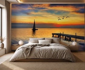 Fotobehang Pier