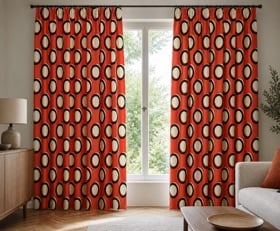 Gordijnen Polka dot patronen