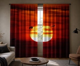 Gordijnen Rood