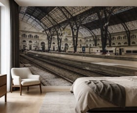 Fotobehang Trein