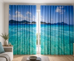 Gordijnen Turquoise