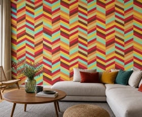 Fotobehang Zigzag