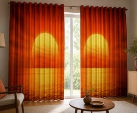 Gordijnen Zonsondergang