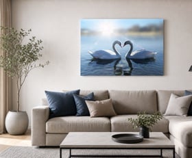 Plexiglas schilderij Zwaan