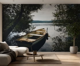 Fotobehang Zwart
