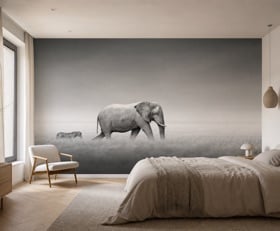 Fotobehang Zwart wit