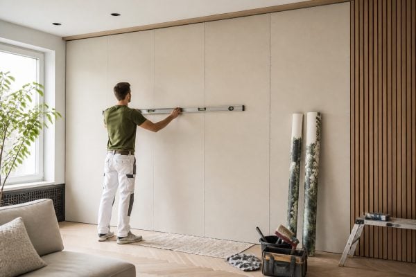 Kan fotobehang op hout, MDF of tegels?