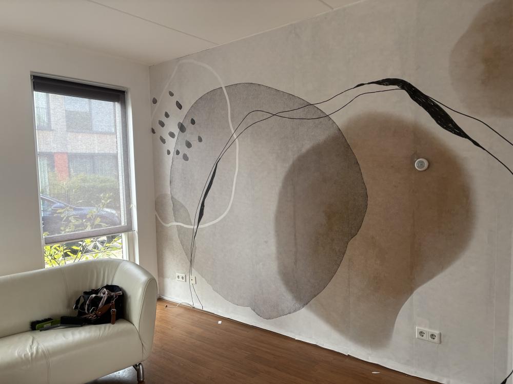 Fotobehang aan de muur klantfoto