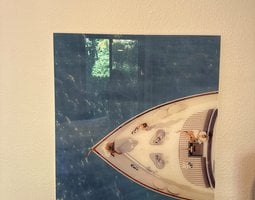 Plexiglas schilderij Jacht van bovenaf