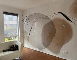 Fotobehang Abstract aquarelpatroon