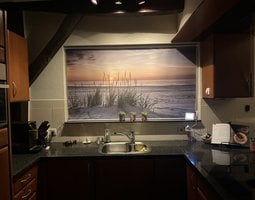 Rolgordijnen Rustige avond in pasteltinten