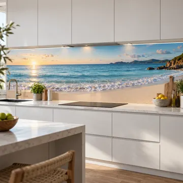 Strand — Keukenachterwanden